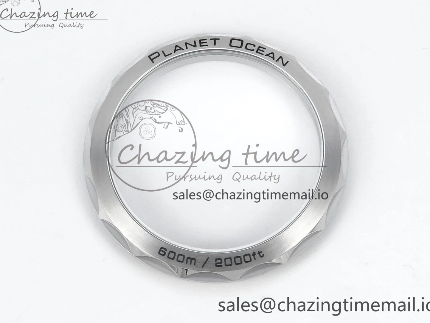 0425 Neat Seamaster Planet Ocean 600M 43.5mm SS SCF 1:1 Best Edition Blue Dial on SS Bracelet A8900 Super Clone 7684